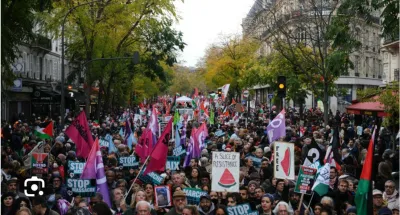 france-des-milliers-de-personnes-manifestent-a-paris-pour-un-cessez-le-feu-a-gaza